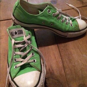Lime green converse